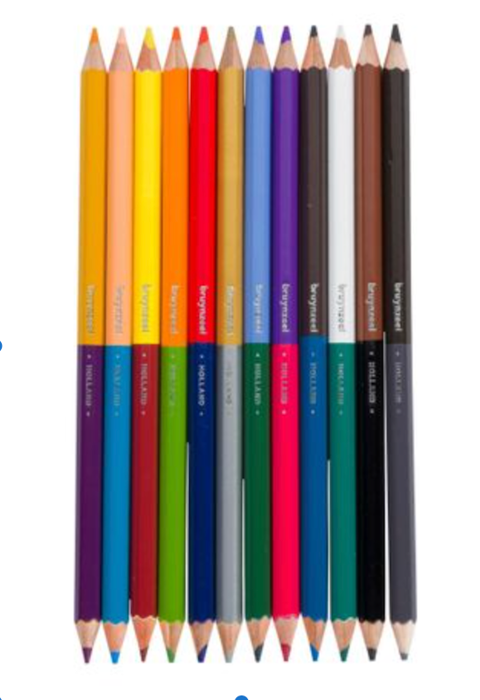 Color Pencils - 12 Pack ‐ Twin point